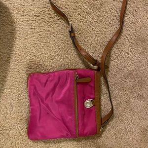 Small pink Michael Kors crossbody